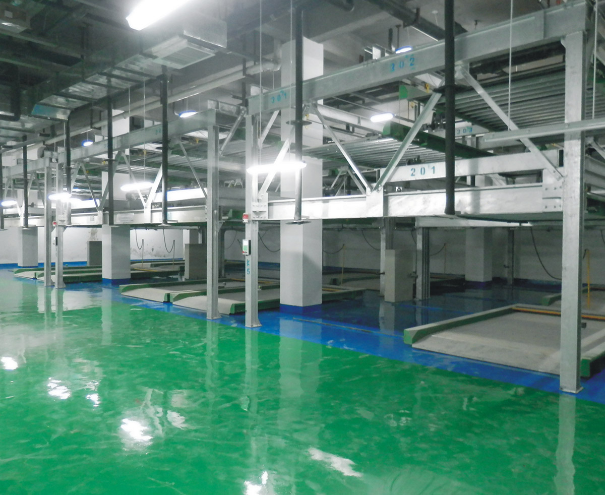 PSH3三層升降橫移機(jī)械式立體車庫